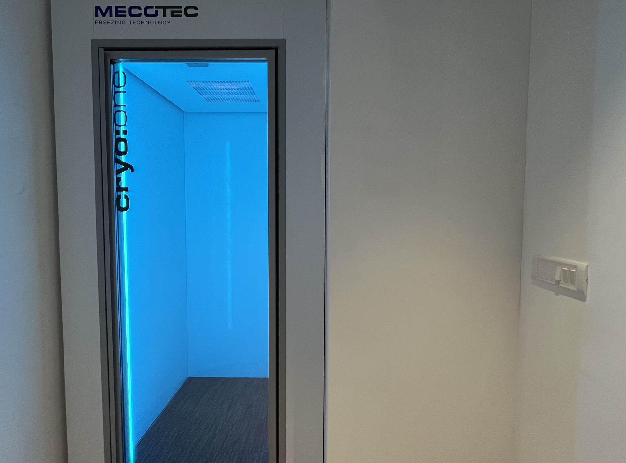 Wellness centre in Bengaluru — whole body cryotherapy chamber at VAURA Wellness, HSR Layout